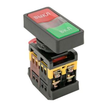 Изображение Кнопка AS-22N "Пуск-Стоп" прямоугольная 220В NO+NC EKF pbn-as-rec