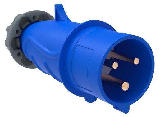 Изображение Вилка эл. каб. 16А 2P+PE 220В IP44 MAGNUM ССИ-013 IEK PSN01-016-3