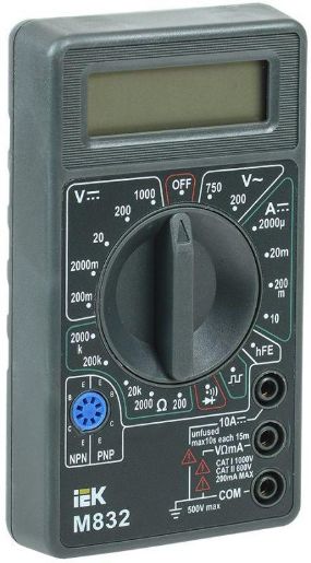 Изображение Мультиметр цифровой Universal M832 IEK TMD-2S-832