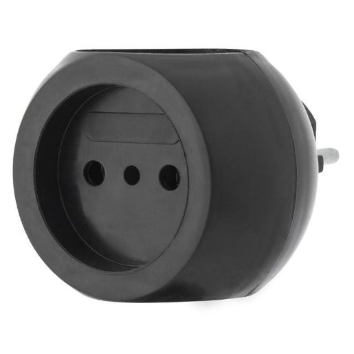Изображение Разветвитель 3-м 6А IP20 Шар 220В черн. Rexant 11-1063-1