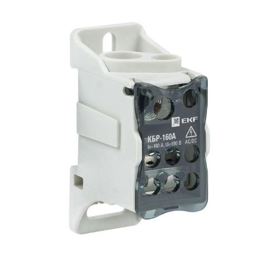Изображение Блок распределительный КРОСС крепеж на панель и DIN КБР-160А EKF plc-kbr160