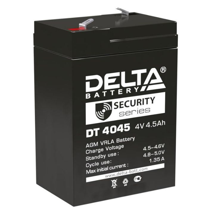 Изображение Аккумулятор ОПС 4В 4.5А.ч для прожекторов Delta DT 4045
