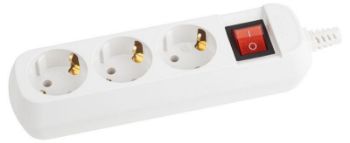 Изображение Колодка удлинителя 3-м с заземл. KX-3es с выкл. Эра Б0028342