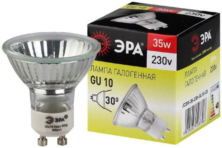 Изображение Лампа галогенная GU10-JCDR (MR16) -35W-230V ЭРА C0027385