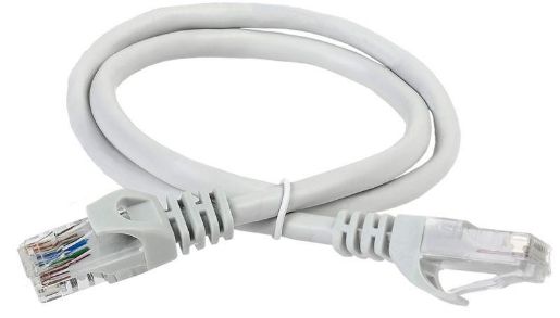 Изображение Патч-корд UTP кат.5e 1м сер. ITK PC01-C5EU-1M