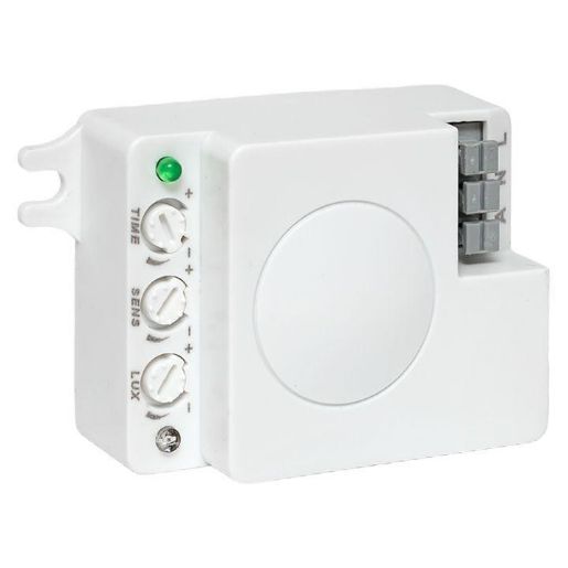 Изображение Датчик движения микроволновый MW-706 1200Вт 360град. до 8м IP20 бел. EKF dd-mw-706