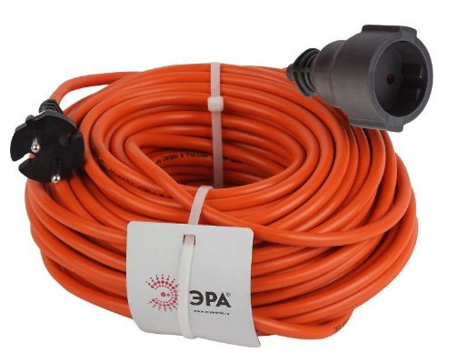 Изображение Удлинитель-шнур 1х30м без заземл. 10А IP20 UPx-1-2х1-30m ПВС 2х1 (бухта) Эра Б0046807