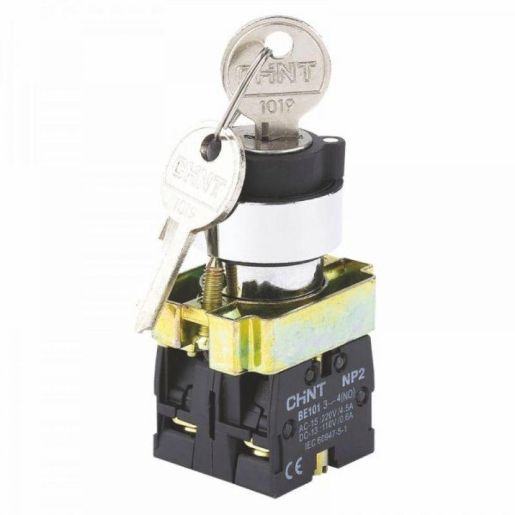 Изображение Переключатель NP2-BG33 3 полож. с фиксацией 2НО IP40 CHINT 574855