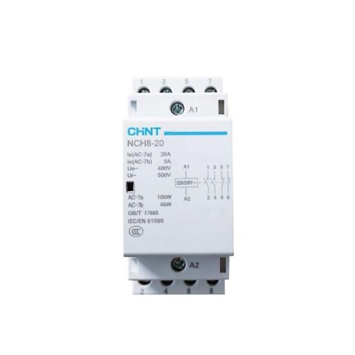 Изображение Контактор модульный NCH8-20/22 20А 2НЗ+2НО AC 220/230В 50Гц (R) CHINT 256087