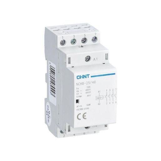 Изображение Контактор модульный NCH8-25/40 25А 4НО AC 220/230В 50Гц (R) CHINT 256089