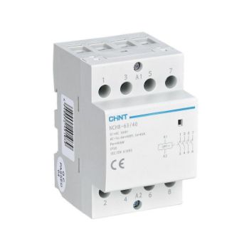 Изображение Контактор модульный NCH8-63/40 63А 4НО AC 220/230В 50Гц (R) CHINT 256101