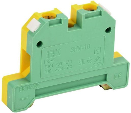 Изображение Зажим наборный ЗНИ-10PEN 10кв.мм (JXB-земля) IEK YZN20-010-K52