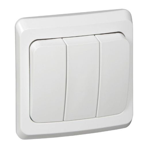 Изображение Выключатель 3-кл. СП Этюд 10А IP20 бел. SE BC10-003B
