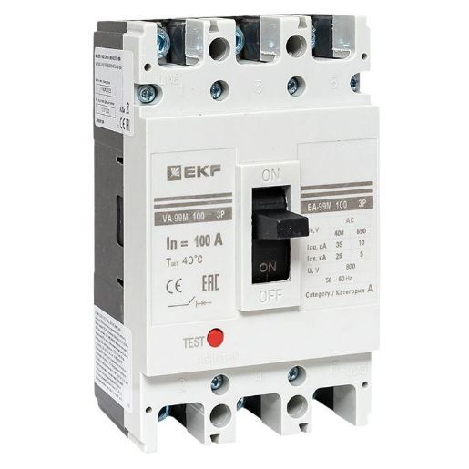 Изображение Выключатель автоматический 3п 100/100А 35кА ВА-99М PROxima EKF mccb99-100-100m
