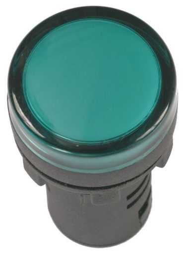 Изображение Лампа светосигнальная AD16DS d16мм 24В AC/DC зел. IEK BLS10-ADDS-024-K06-16