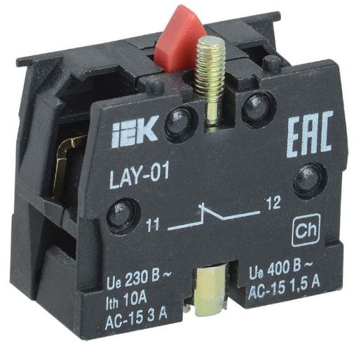 Изображение Блок контактный 1р для LAY5 IEK BDK11