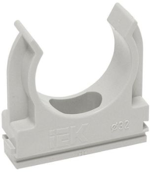 Изображение Держатель для труб (клипса) CF32 с защелкой IEK CTA10D-CF32-K41-050