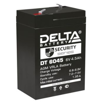 Изображение Аккумулятор ОПС 6В 4.5А.ч Delta DT 6045