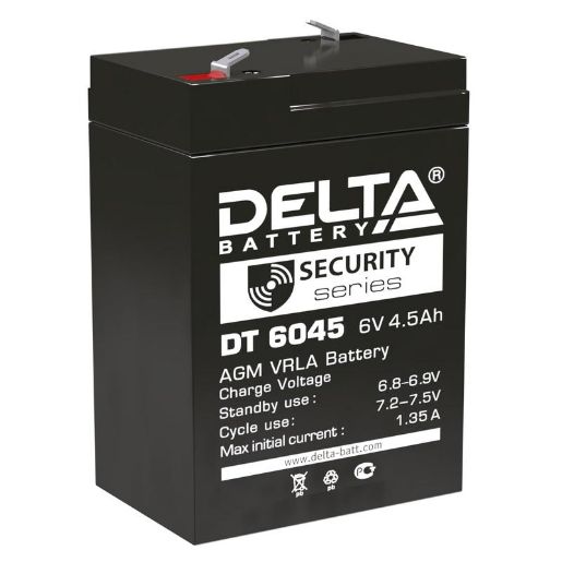 Изображение Аккумулятор ОПС 6В 4.5А.ч Delta DT 6045
