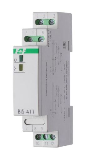 Изображение Реле импульсное BIS-411 (230В 16А 1Р монтаж на DIN-рейке 35мм) F&F EA01.005.001