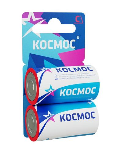 Изображение Элемент питания солевой C/R14 (блист.2шт) КОСМОС KOCR142BL