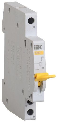 Изображение Контакт состояния КС47 новая серия на DIN-рейку IEK MVA01D-KS-1
