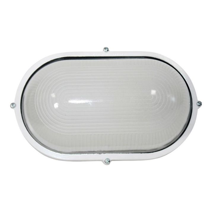 Изображение Светильник "Банник" 1201 НПП 03-100-017 1х100Вт E27 IP65 овал большой корпус бел. Элетех 1005500932