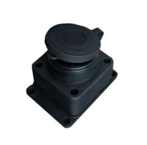 Изображение Розетка настенная 16А IP44 250В (еврослот) с заглушкой с заземл. каучук UNIVersal 602229