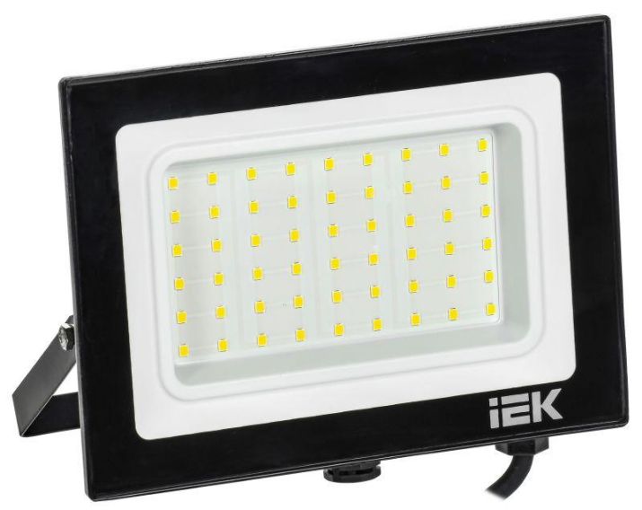Изображение Прожектор светодиодный СДО 06-50 6500К IP65 черн. IEK LPDO601-50-65-K02