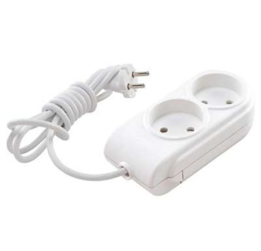 Изображение Удлинитель 2х2м без заземл. 10А IP20 защ. шторки Makel N2010031