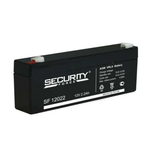 Изображение Аккумулятор ОПС 12В 2.2А.ч Security Force SF 12022