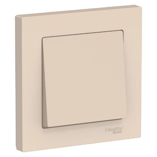 Изображение Выключатель 1-кл. СП AtlasDesign 10А IP20 (сх. 1) 10AX в сборе беж. SE ATN000212