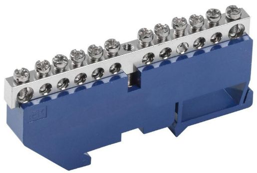 Изображение Шина нулевая на DIN-изол. Ni ШНИ-6х9-12-Д-С IEK YNN10-12-D-K07-N