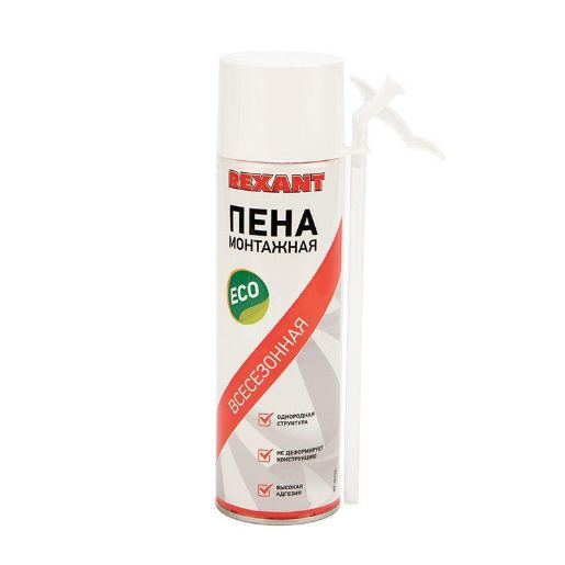 Изображение Пена монтажная всесезонная с трубочкой 40л eco Rexant 89-0906