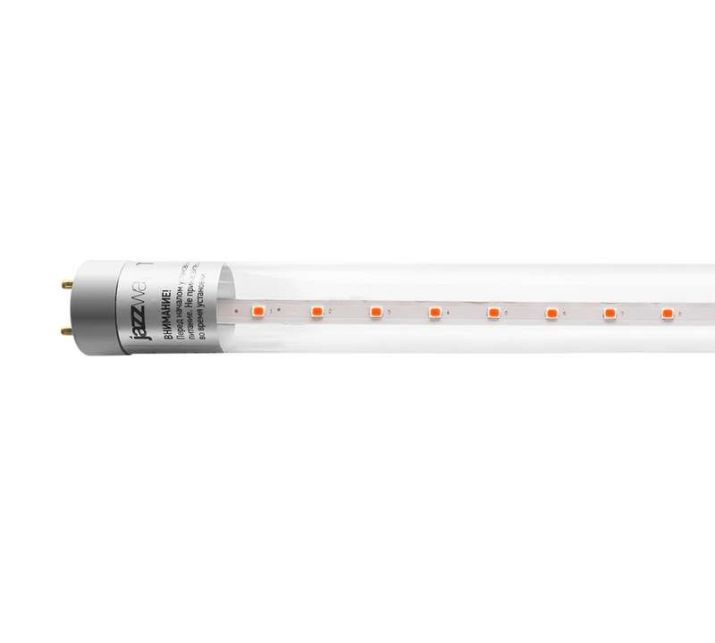 Изображение Лампа светодиодная PLED T8-600 PPG Agro 8Вт T8 линейная G13 CL для растений Jazzway 5025899