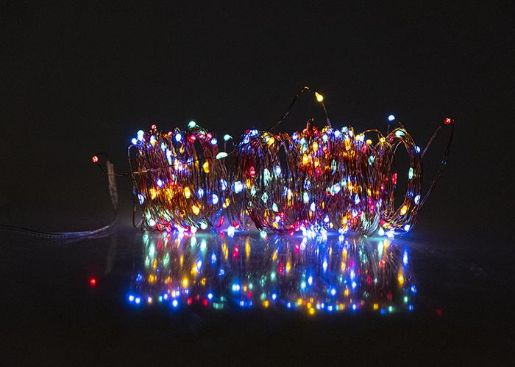Изображение Светильник светодиодный SLR-G03-100M садовый нить 100LED мультицвет на солнечн. батарее ФАZА 5033467