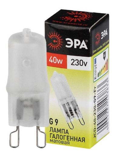 Изображение Лампа галогенная G9-JCD-40-230V-Fr 40Вт капсула G9 230В Эра C0027368