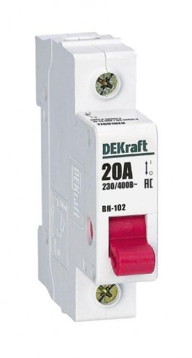 Изображение Выключатель-разъединитель 1п 20А ВН-102 DEKraft 17001DEK