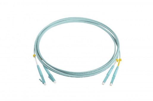 Изображение Патч-корд FC-D2-503-LC/PR-LC/PR-H-3M-LSZH-AQ волоконно-оптический (шнур) MM50/125(OM3) LC-LC duplex 10G/40G LSZH 3м Hyperline 34455