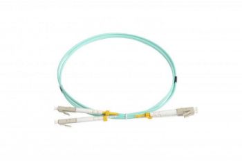 Изображение Патч-корд FC-D2-503-LC/PR-LC/PR-H-1M-LSZH-AQ волоконно-оптический (шнур) MM50/125(OM3) LC-LC duplex 10G/40G LSZH 1м Hyperline 34453
