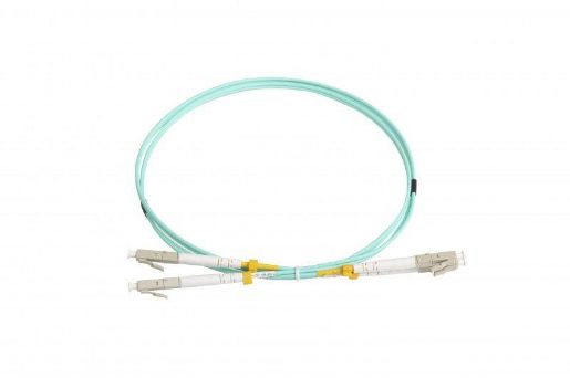 Изображение Патч-корд FC-D2-503-LC/PR-LC/PR-H-1M-LSZH-AQ волоконно-оптический (шнур) MM50/125(OM3) LC-LC duplex 10G/40G LSZH 1м Hyperline 34453