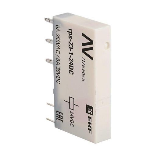Изображение Реле промежуточное РП slim 23/1 6А 24В DC AVERES EKF rps-23-1-24DC