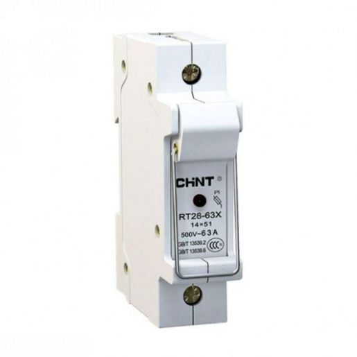 Изображение Держатель плавких вставок с индикацией RT28-63X 14х51 1П CHINT 520439