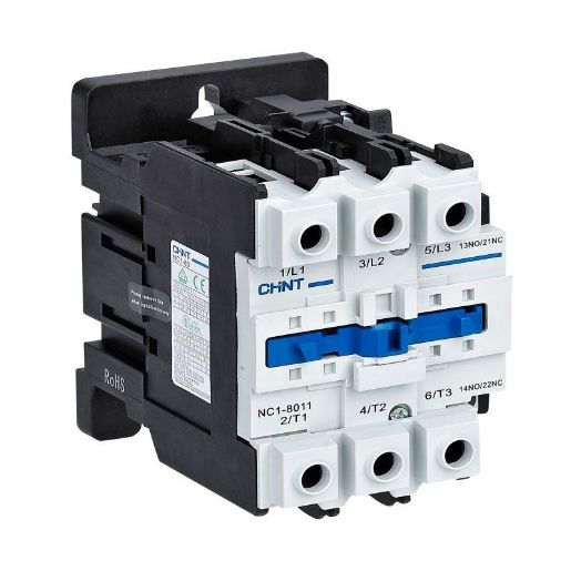 Изображение Контактор NC1-8011 80А 230В/АС3 1НО+1НЗ 50Гц (R) CHINT 222935