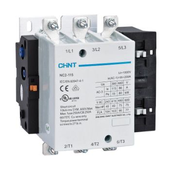 Изображение Контактор NC2-115 115А 220-240В/АС3 50Гц (R) CHINT 671433