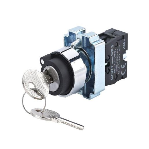 Изображение Переключатель NP2-BG41 2 полож. с возвратом 1НО IP40 CHINT 573767