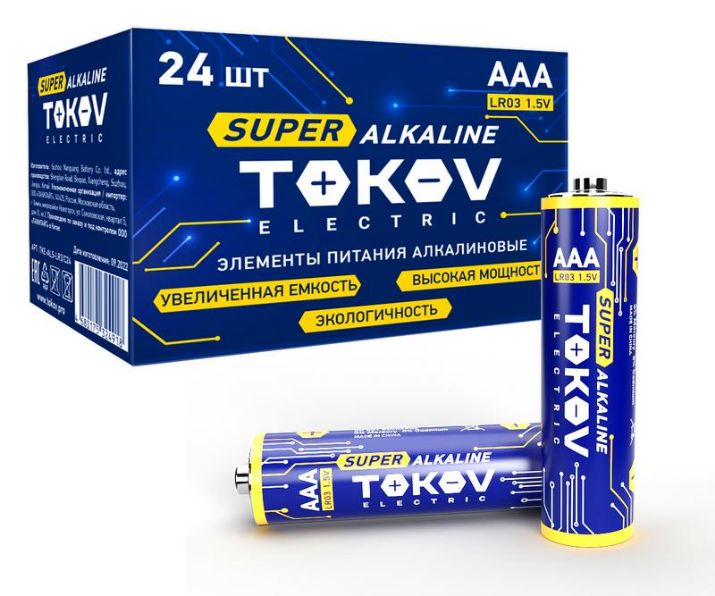 Изображение Элемент питания алкалиновый LR3/AAA (уп.24шт) TOKOV ELECTRIC TKE-ALS-LR3/C24