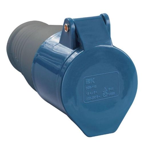 Изображение Розетка кабельная 32А 220В 2P+PE ССИ-223 IP44 IEK PSR21-032-3