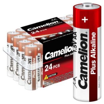 Изображение Элемент питания алкалиновый AA/LR6 1.5В Plus Alkaline LR6-PB24 (уп.24шт) Camelion 6752