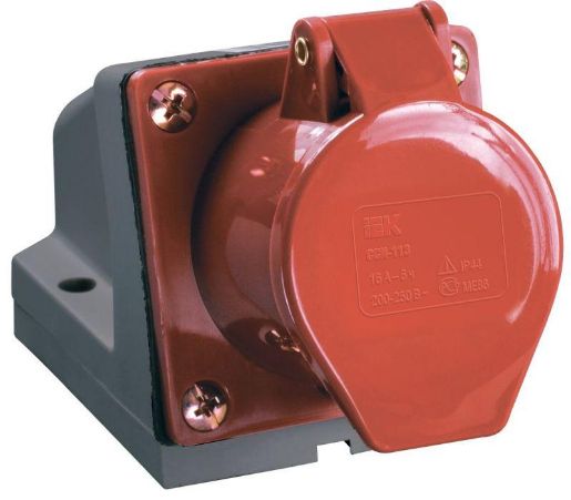 Изображение Розетка ОП 32А 380В 3P+PE+N ССИ-125 IP44 IEK PSR12-032-5